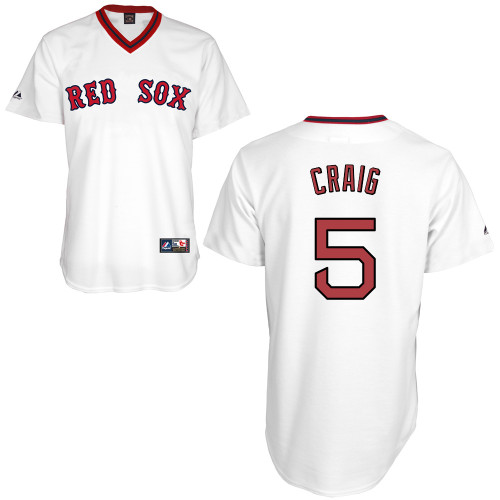 Allen Craig #5 Youth Baseball Jersey-Boston Red Sox Authentic Home Alumni Association MLB Jersey